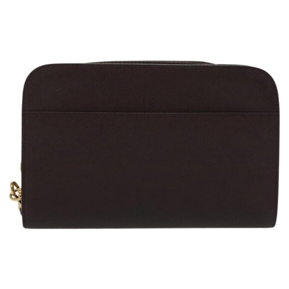 LOUIS VUITTON Taiga Baikal Clutch Bag Acajou M30186 LV Auth 139252 - Picture 3 of 16